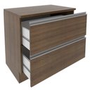 Ver imagem 5 de Balcão Glamy 80cm 2 Gavetas Rustic Madesa