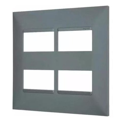 Placa 2 + 2 Posto 4x4 Cinza 618514cz Pial Plus+
