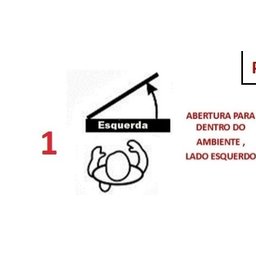 Porta De Alumínio Lambril 2,10 X 0,90 Com Visor, Friso E Puxador Esquerda - 3
