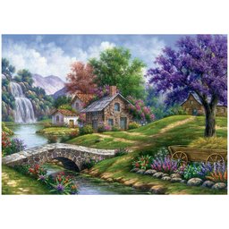 Puzzle 4000 peças Vila Camponesa - 2