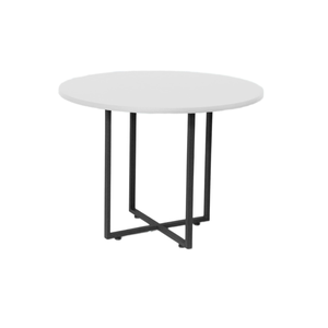 Mesa Redonda 100cm de Diâmetro Modelo Industrial Branca