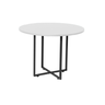 Mesa Redonda 100cm de Diâmetro Modelo Industrial Branca - 1