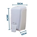 Ver imagem 2 de Kit Dispenser Saboneteira Refil Espuma Branco/cristal + Sabonete Liquido Espuma 800ml Elisa Plus - e