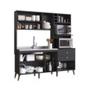 Ver imagem 5 de Cozinha Compacta 8 Portas 2 Gavetas 4 Nichos Donna 