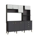 Ver imagem 2 de Cozinha Compacta 8 Portas 2 Gavetas 4 Nichos Donna 