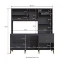 Ver imagem 3 de Cozinha Compacta 8 Portas 2 Gavetas 4 Nichos Donna 