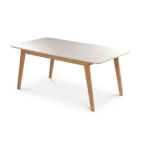Mesa Elegance 120cm Tampo Laqueado C/vidro