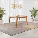 Ver imagem 2 de Mesa Elegance 120cm Tampo Laqueado C/vidro