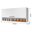 Ver imagem 4 de Armário Aéreo 1 Porta Basculante 1 Nicho Espresso Móveis