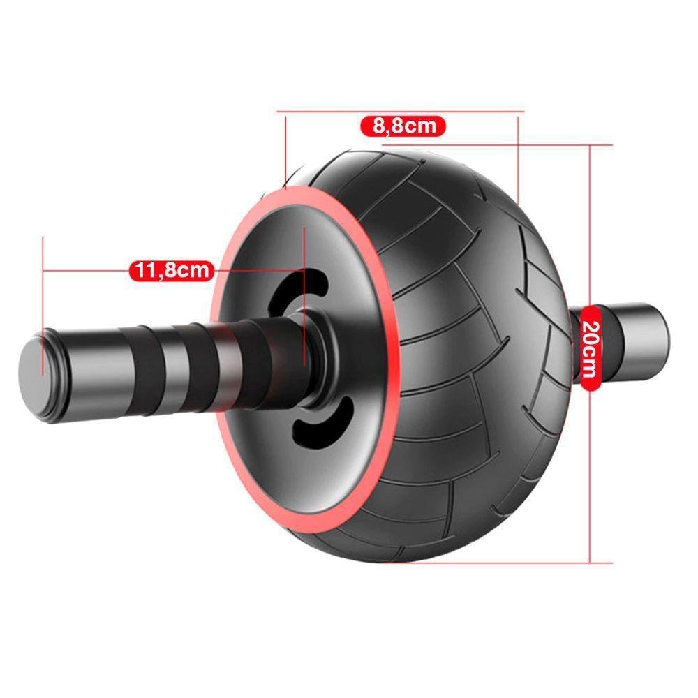 Roda Rolo Abdominal Lorben Polia Larga Aparelho Exercício - 6