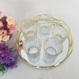 Jogo 6 Copos Baixos de Cristal Borda Dourada - Soho (310ml) L'hermitage - 3 Jogo 6 Copos Baixos de Cristal Borda Dourada - Soho (310ml) L'hermitage - 3