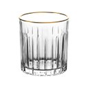 Ver imagem 6 de Jogo 6 Copos Baixos de Cristal Borda Dourada - Soho (310ml) L'hermitage