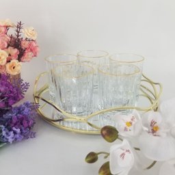 Jogo 6 Copos Baixos de Cristal Borda Dourada - Soho (310ml) L'hermitage - 4 Jogo 6 Copos Baixos de Cristal Borda Dourada - Soho (310ml) L'hermitage - 4