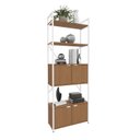Ver imagem 4 de Estante Alta Estilo Industrial 72cm 04 Portas e 02 Prateleiras Li018 Kappesberg Industrial