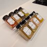 Kit 3 Suportes Acrílico para Tempero com 30 Rótulos 12 Potes - 3