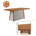 Ver imagem 5 de Mesa de Jantar Diane 180cm Tampo Mdf Laminado com 6 Cadeiras Andes Moderna Mobília