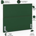 Ver imagem 4 de Cabeceira Box Casal King Com Tachas 195 cm Vicenza L02 Suede Verde Musgo - Lyam Decor