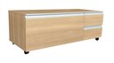 Ver imagem 1 de Balcão Gabinete Pia Banheiro Multiuso com Rodízios em Mdf - 100 Cm