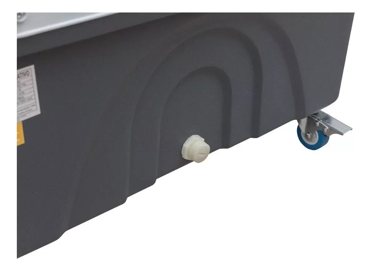 Climatizador Ar Portátil Umidificador Purificador Ventilador Cinza Com Rodinhas 45 Litros 110V / 220 - 8