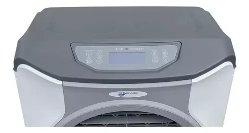 Climatizador Ar Portátil Umidificador Purificador Ventilador Cinza Com Rodinhas 45 Litros 110V / 220 - 6