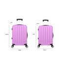 Ver imagem 3 de Kit Mala de Viagem Abs 2 Peças Adventure e Action Fortt Rosa - Mab01-ra
