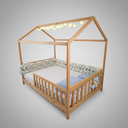 Ver imagem 2 de Cama Casinha Infantil em Madeira Maciça Tamanho Casal