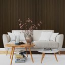 Ver imagem 2 de Painel Decorativo Ripado de Pvc Placa 270cmx15cm Bariri - Tk