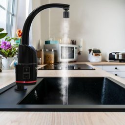 Torneira Eletrônica Zagonel Prima Touch 5500w de Parede ou Bancada Preto - 220v - 3