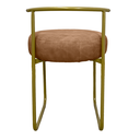 Ver imagem 6 de Kit 2 Banqueta para Penteadeira Quarto Puff Base Ferro Facto:conhaque