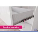 Ver imagem 2 de Guarda Roupa Infantil Pétala 3 Portas de Bater 1 Gaveta MDP Branco Henn