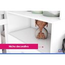 Ver imagem 5 de Guarda Roupa Infantil Pétala 3 Portas de Bater 1 Gaveta MDP Branco Henn
