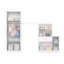 Ver imagem 7 de Guarda Roupa Infantil Pétala 3 Portas de Bater 1 Gaveta MDP Branco Henn