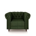 Ver imagem 7 de Conjunto Sala de Estar 1 Sofá Living 220cm e 2 Poltronas Stanford Chesterfield Pés Madeira Couro Ver