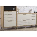 Ver imagem 4 de Kit Cozinha Modulada 4 Peças Eloise (2aéreos+1balcão+1paneleiro) Cz028 Freijo/off White - Mgm
