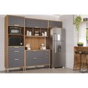 Ver imagem 5 de Kit Cozinha Modulada 4 Peças Eloise (2aéreos+1balcão+1paneleiro) Cz028 Freijo/off White - Mgm