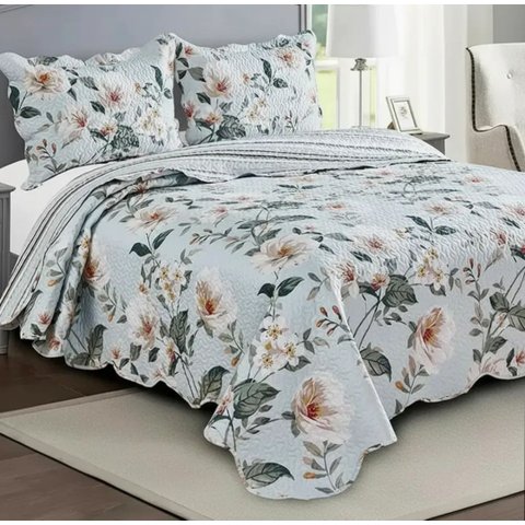 Colcha King Patchwork Camesa Harmony de 2,80m x 2,60m