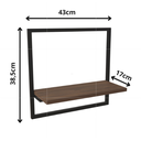 Ver imagem 1 de Nicho Prateleira de Parede Industrial Suspenso Decorativo Multiuso