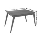 Ver imagem 6 de Conjunto: Mesa Sala Jantar Havana Tampo Curvo 120cm+4 Cadeiras Dafne Madeira Naturale - Capuccino/