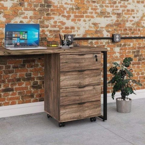 Gaveteiro Volante 4 Gavetas Kugv44 Kuadra Yescasa