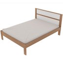 Ver imagem 2 de Cama Casalcm8005 e 2 Mesas de Cabeceira Az1016 Qt3 Amendoa Branco Tecno Mobili