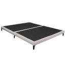 Ver imagem 7 de Cama Japonesa Queen Size Veneza 165cm Base Box Orgânica Bouclê Estofada Pés de Ferro:Bouclê Cinza Cl