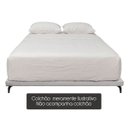 Ver imagem 5 de Cama Japonesa Queen Size Veneza 165cm Base Box Orgânica Bouclê Estofada Pés de Ferro:Bouclê Cinza Cl