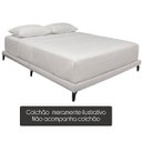 Ver imagem 6 de Cama Japonesa Queen Size Veneza 165cm Base Box Orgânica Bouclê Estofada Pés de Ferro:Bouclê Cinza Cl