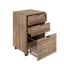 Ver imagem 2 de Gaveteiro Volante 2 Gavetas e 1 Gaveta para Pastas Kugv43 Kuadra Espresso Móveis