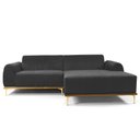 Ver imagem 1 de Sofá 3 Lugares Lisboa D07 com Chaise Direita 230cm Veludo Cinza - D’Rossi