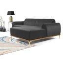 Ver imagem 6 de Sofá 3 Lugares Lisboa D07 com Chaise Direita 230cm Veludo Cinza - D’Rossi