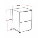 Ver imagem 5 de Gaveteiro Volante 2 Gavetas para Pastas Kugv42 Kuadra Espresso Móveis