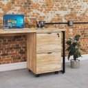 Ver imagem 1 de Gaveteiro Volante 2 Gavetas para Pastas Kugv42 Kuadra Espresso Móveis