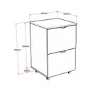 Ver imagem 5 de Gaveteiro Volante 2 Gavetas para Pastas Kugv42 Kuadra Espresso Móveis