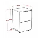 Ver imagem 5 de Gaveteiro Volante 2 Gavetas para Pastas Kugv42 Kuadra Espresso Móveis